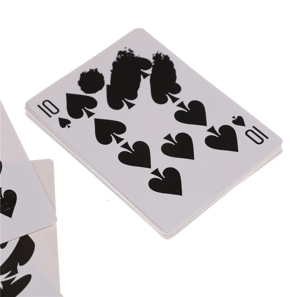 Принт фольга покер карты Волшебные трюки PET Экологичные игральные Улучшенный 7*9