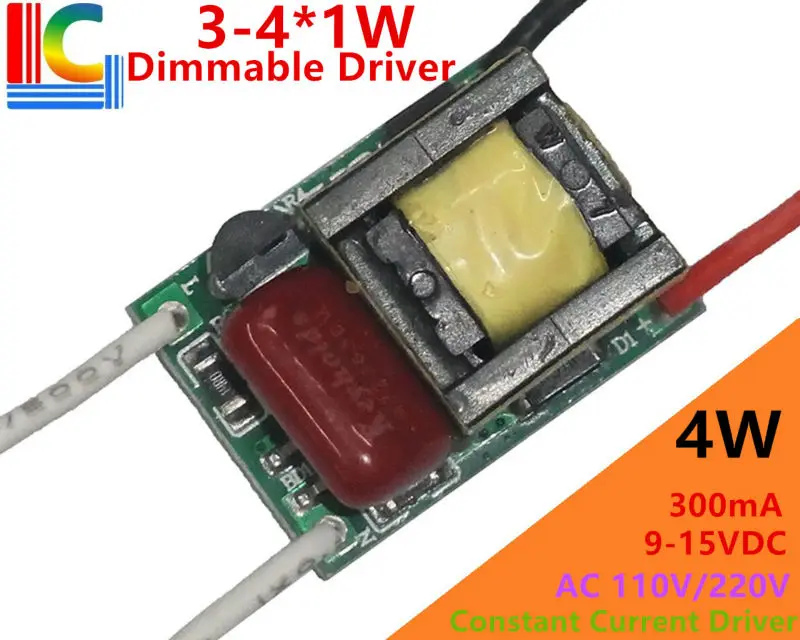 Адаптер для светодиодного драйвера 3 Вт 4 110 мА 9 15 в 220 В|transformator for led|lighting transformersled