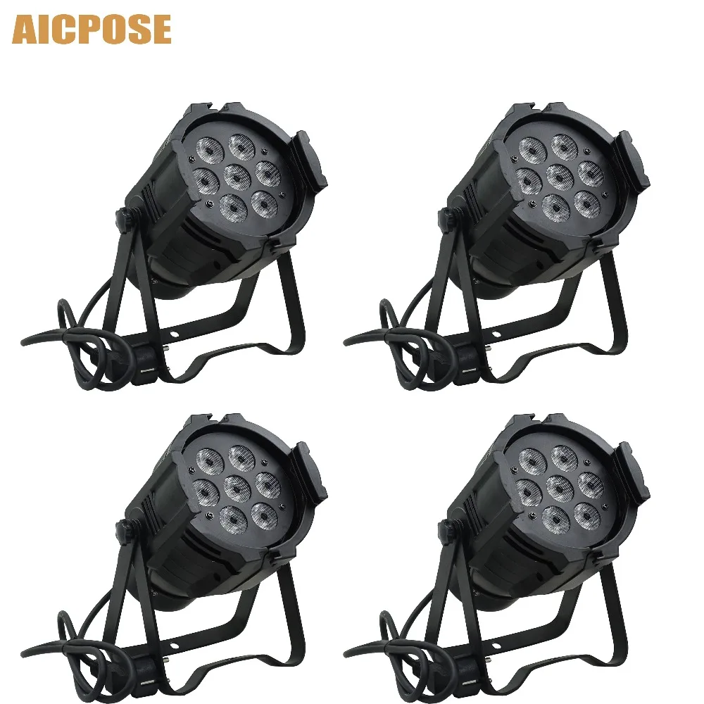 4 шт./лот 7x10 Вт Led Par Light 4в1 5в1 6в1 Алюминиевый 7*10 настенный светильник для вечеринки