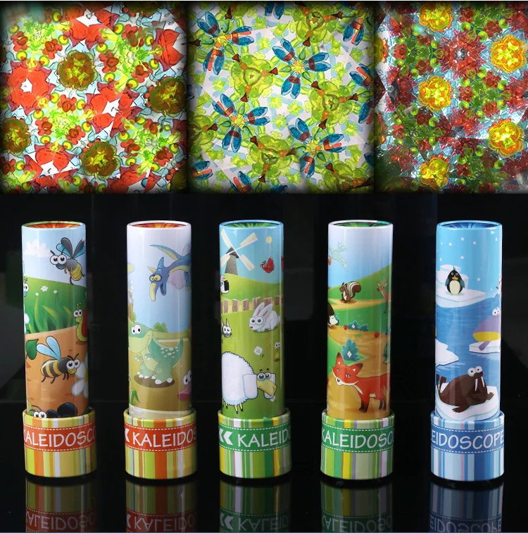 Новый вращающийся калейдоскоп 3D различные узоры расширенное вращение