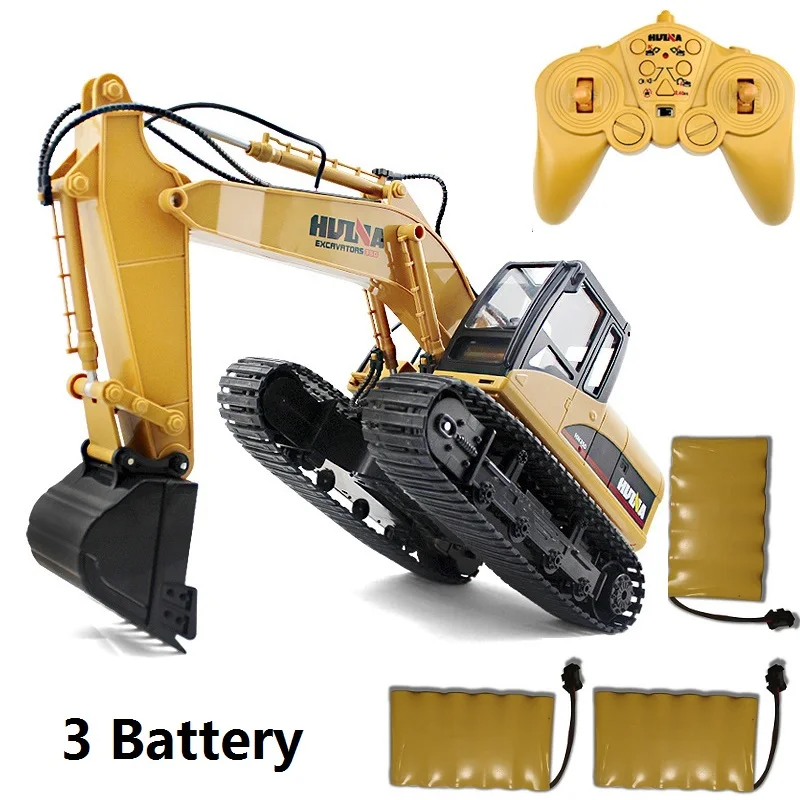 HuiNa Toys 15CH 15 каналов моделирования RC экскаватор игрушки детские мальчики игрушки для грузовых автомобилей RC подарки RC инженерный автомобиль сканеры