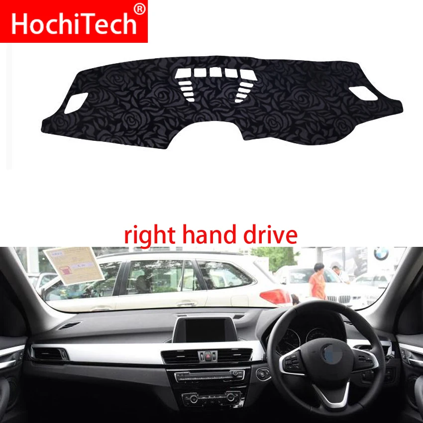 Rose Pattern Non-slip Dashmat Dash Mat Dashboard Cover Pad Carpet Car Sticker for BMW X1 2016 2017 2018 2019 Styling | Автомобили и
