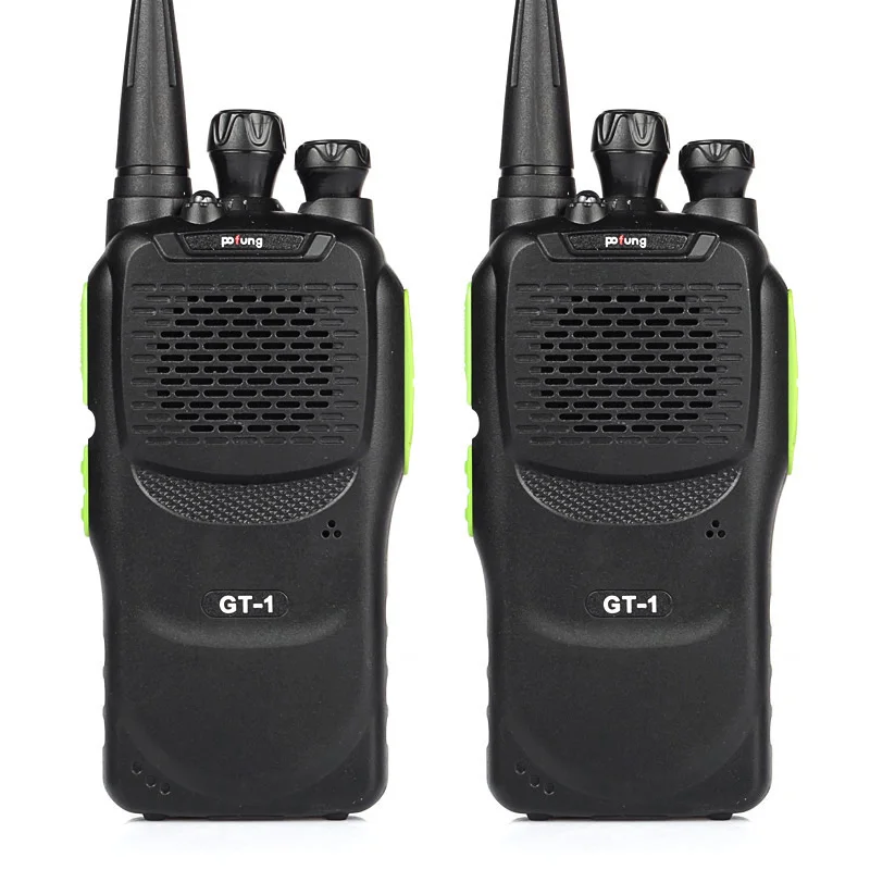 Из 2 предметов Baofeng Pofung UV GT 1 UHF 400 470 МГц 5 Вт 16CH двухстороннее Ham Радио иди и болтай