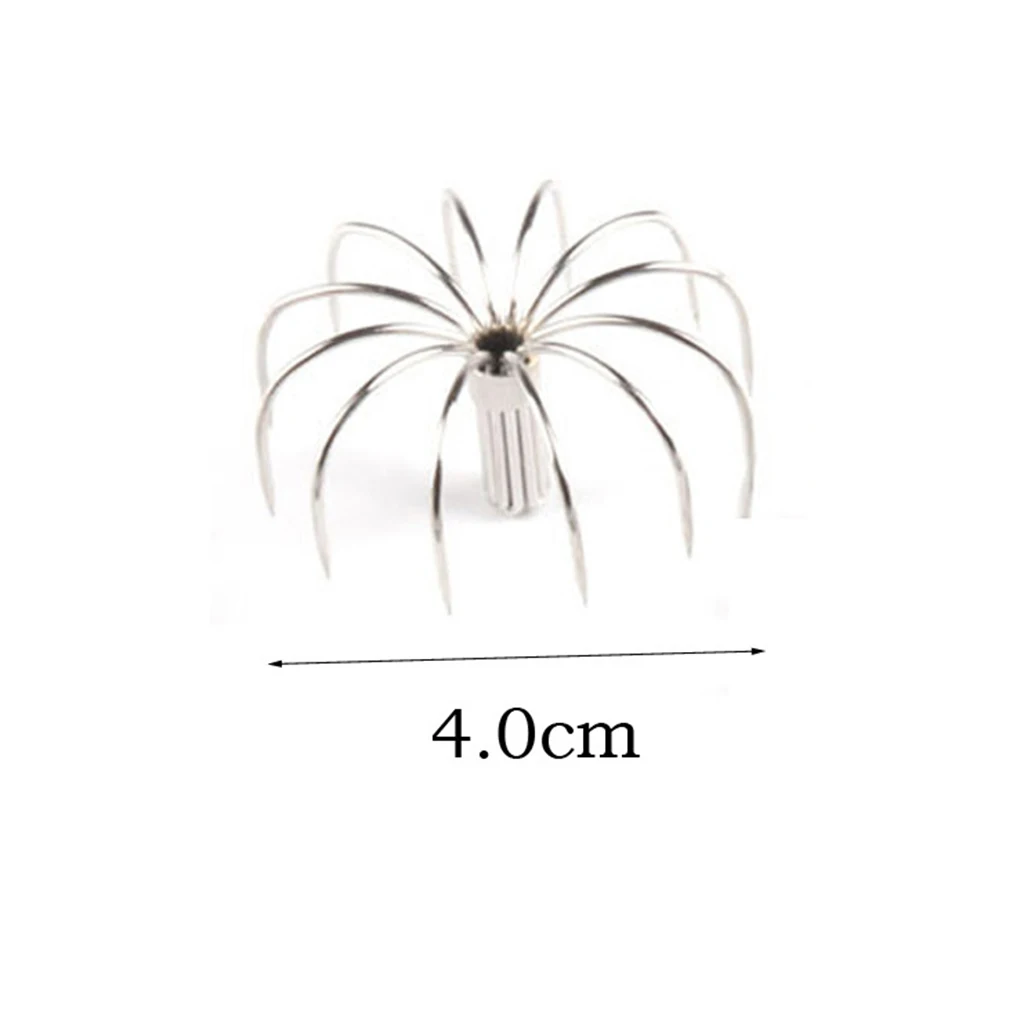 4cm 12-Neddle из нержавеющей стали рыболовные снасти Каракатица крючок приманки держатели рыболовные снасти аксессуары - Цвет: 4cm