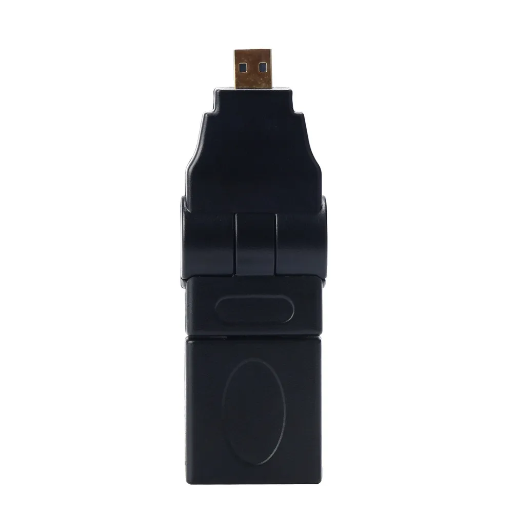 Позолоченный адаптер HDMI с поворотом на 360 градусов Micro (тип A) мама в D) папа для DV