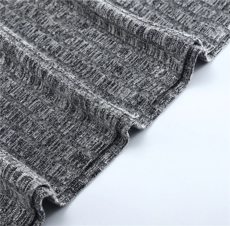 Новинка, брендовый осенний Повседневный пуловер, свитер для мужчин, для фитнеса, вязаный, с длинным рукавом, с круглым вырезом, облегающий, модная одежда, для фитнеса, мужской свитер