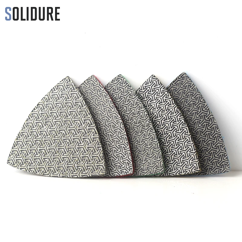 3" Triangular Diamond Polishing Pads Electroplated Sanding Pad For Multi Tool as Fein Multimaster Dremel Renovator | Инструменты