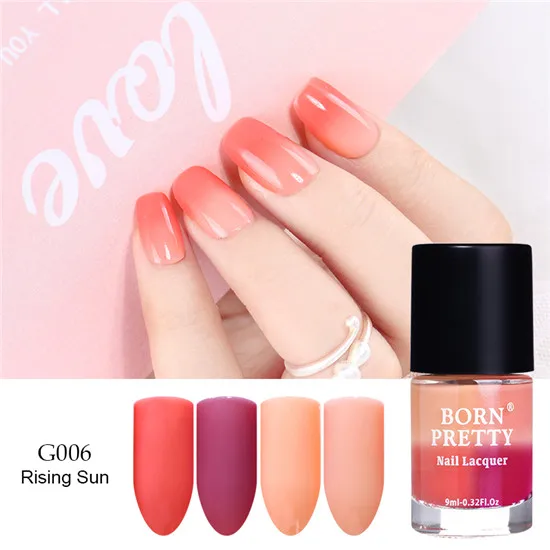 ColorG006 BORN PRETTY Солнечный свет чувствительный Цвет Изменение лака пилинг термальный лак для ногтей - Цвет: ColorG006