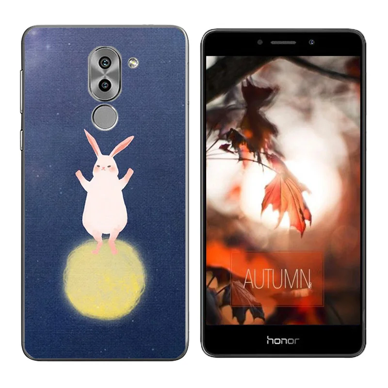 Чехол для Huawei Honor 6X с золотым принтом задняя крышка GR5 2017 чехлы чехол Mate 9 Lite сумки |