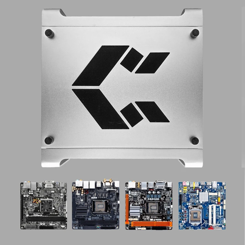 Полностью алюминиевый ITX мини-шасси настольный компьютер HTPC гостиная модный