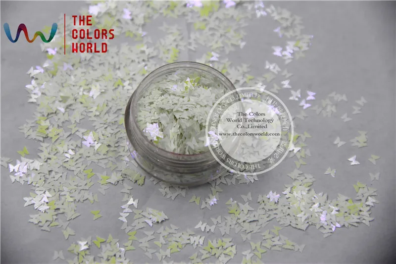 TCI14 перламутровые радужные белые цвета бабочка формирователь мм размер блеск для