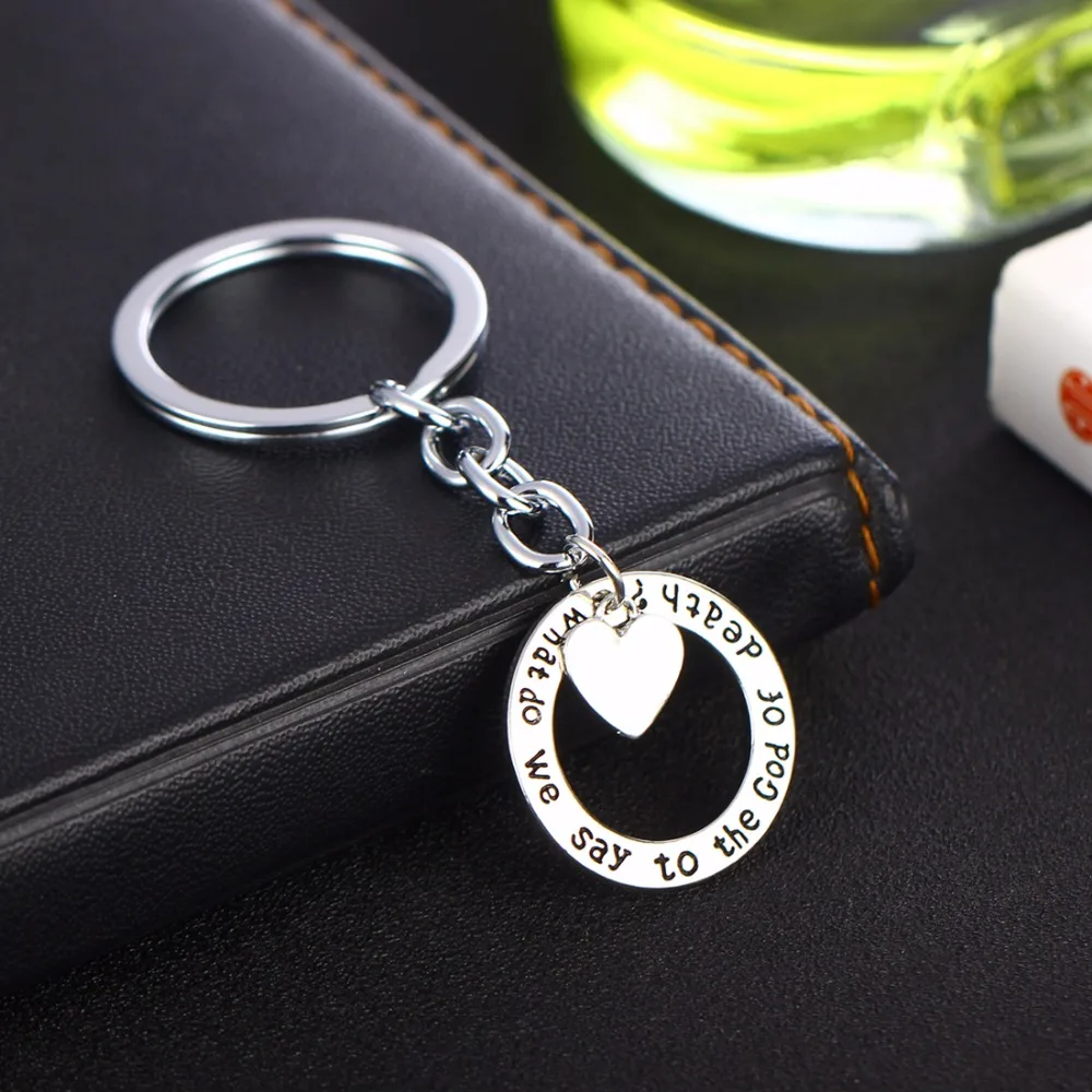 Брелок &quotWhat Do We Say To The God Of Death&quot брелок в виде сердца любовь Women Men Charm Цепочки