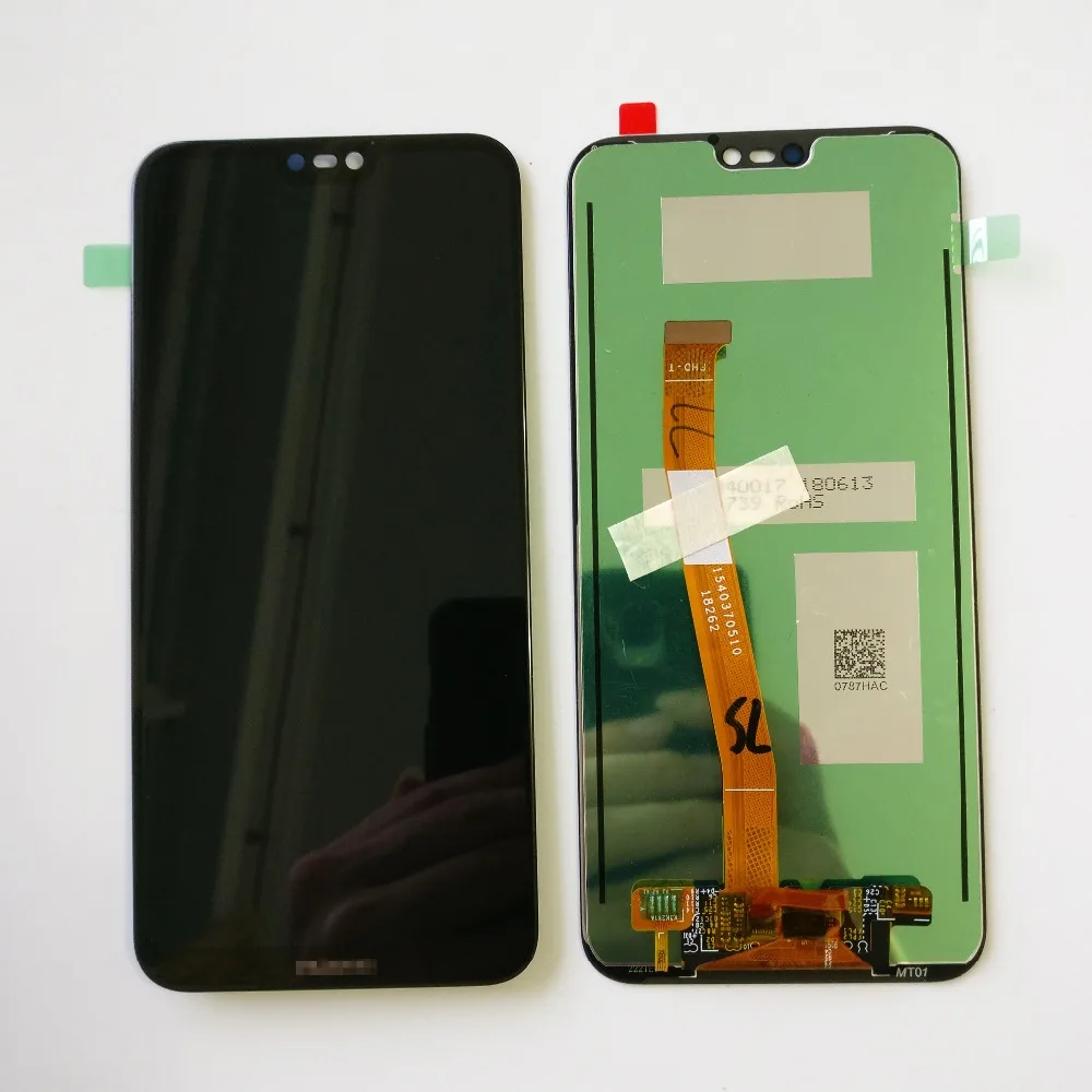 Черный/белый для huawei P20 lite/Nova 3E Полный ЖК-дисплей+ сенсорный экран дигитайзер сборка протестирован с отслеживанием