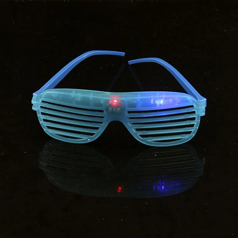576 шт./лот Хэллоуин реквизит светящиеся Солнцезащитные Очки Затвор светодиодные