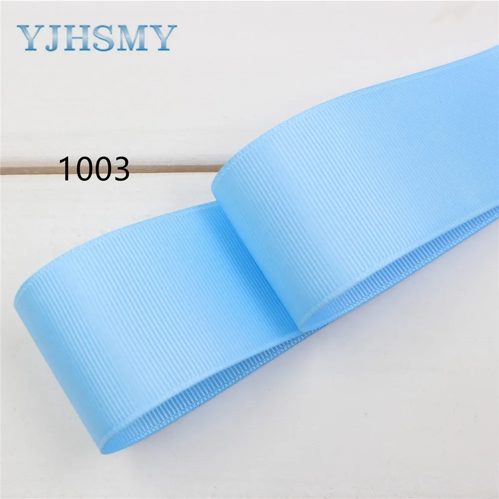 YJHSMY(1-1/2 '') 38 мм 5 ярдов/лот ручная печать сплошная корсажная лента Diy аксессуары для головных уборов, Свадебная подарочная упаковка 173211 - Цвет: 1003