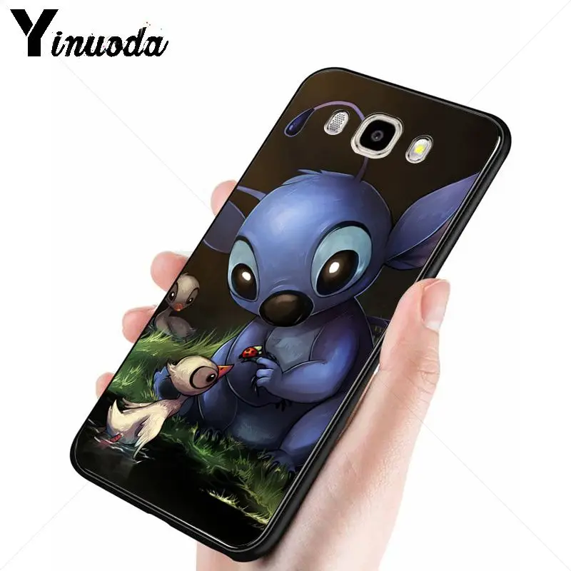 Yinuoda милый стежок Ohana черный чехол для телефона Samsung Galaxy j6plus j7 prime j8 j2 j4plus 2018 чехлы |