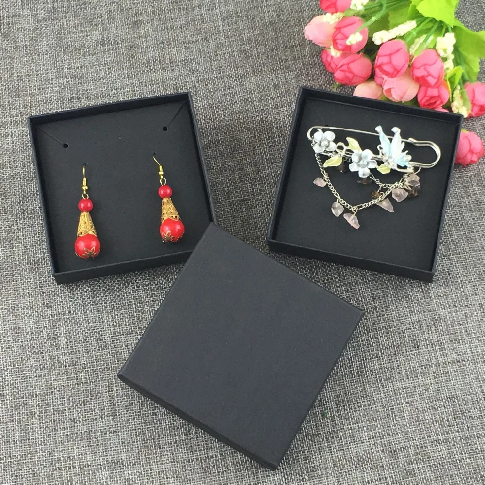 Пустая черная подвеска серьги браслет ручная цепь витрины модные украшения