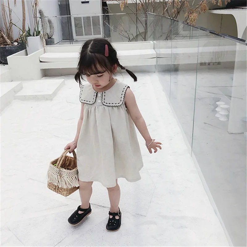 Cute kids dresses for girl party wear Pattern Sleeveless baby girls summer princess dress children tutu costume | Детская одежда и