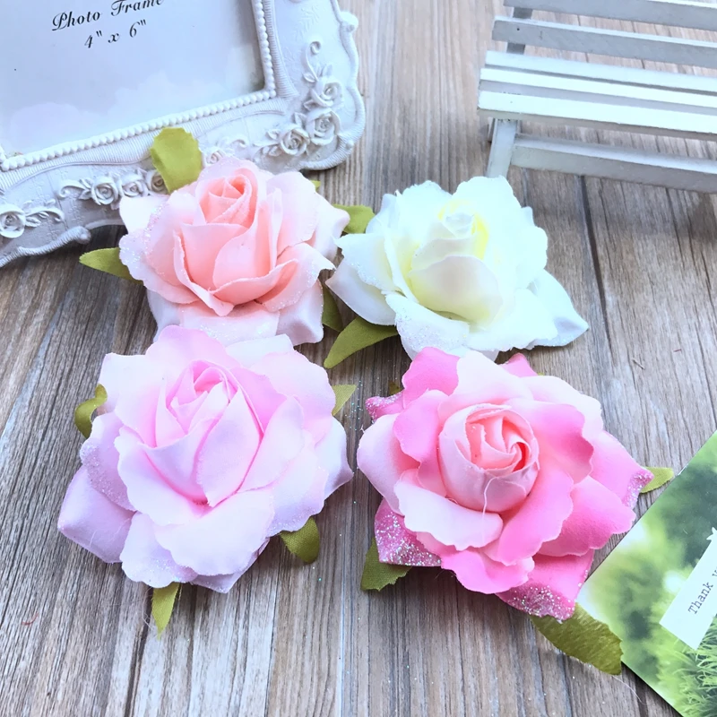 1 шт. Бесплатная доставка имитация розы корсаж horquilla DIY zapatos de la flor flores украшения из
