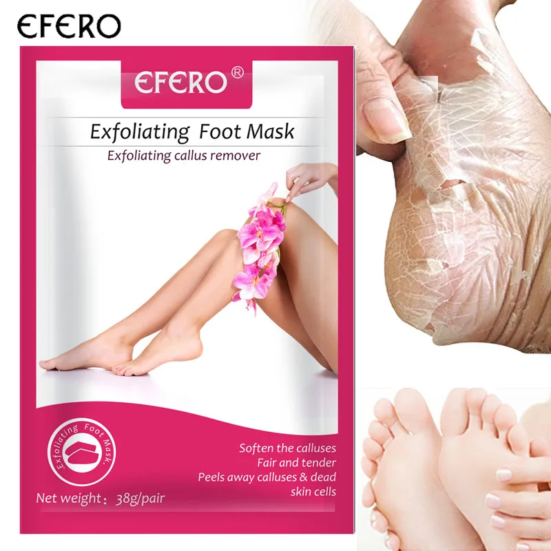 Efero/1 пара детских пилинговых масок для ног с экстрактом розы, отшелушивающая маска для ног, удаляющая омертвевшую кожу, уход за ногами, педикюрные носки