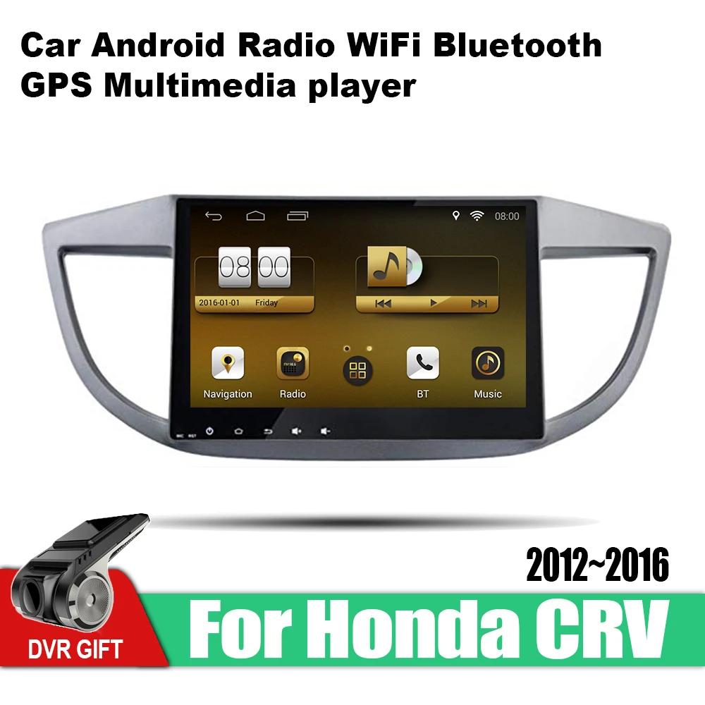Автомобильный мультимедийный GPS навигатор ZaiXi Android 2 din для Honda CRV 2012 ~ 2016 стерео