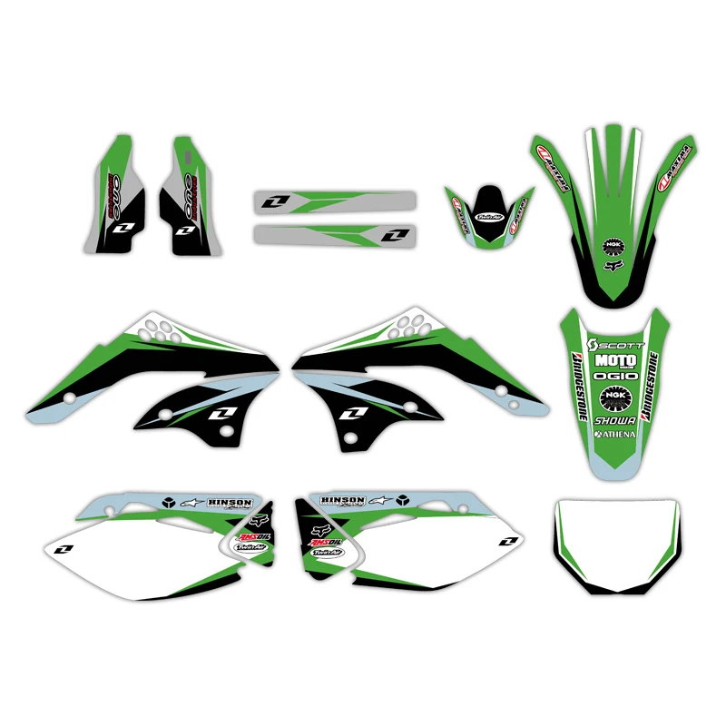 NICECNC 0240 графика и фоны наклейки Наборы для Kawasaki KX450F KXF450 2006 2007 2008 KX 450F KXF 450|sticker kit|decal