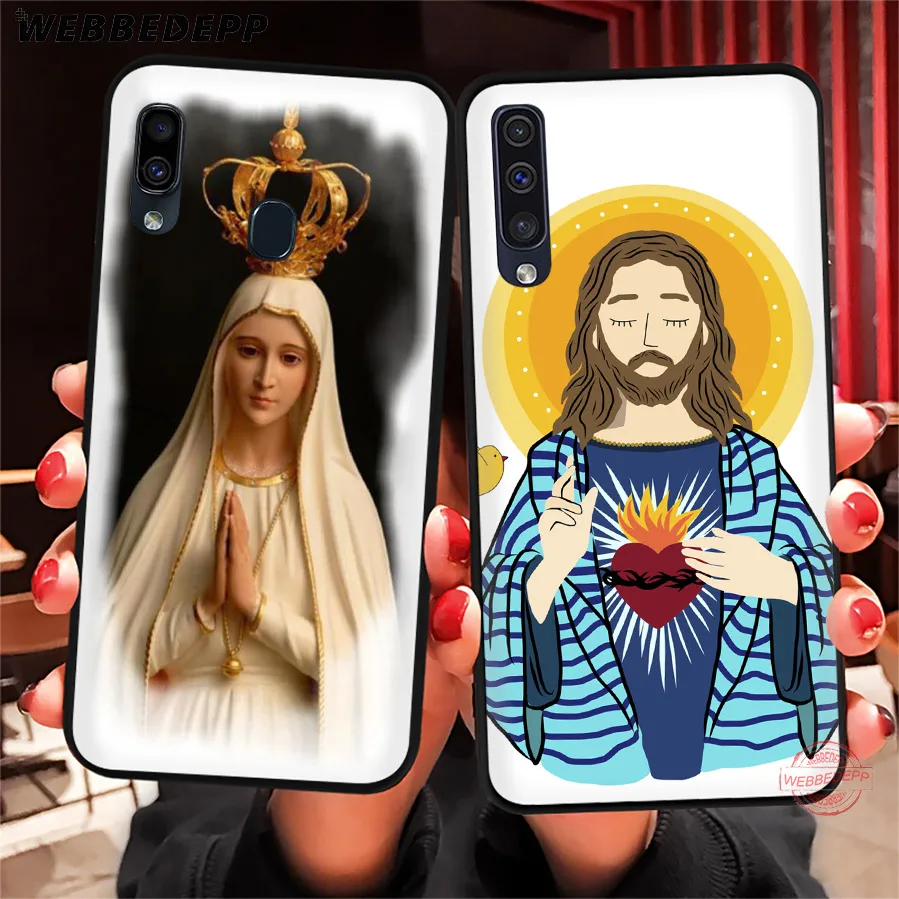 WEBBEDEPP мягкий чехол для телефона с изображением Иисуса Девы Марии Samsung A50s A40s A30s A20s