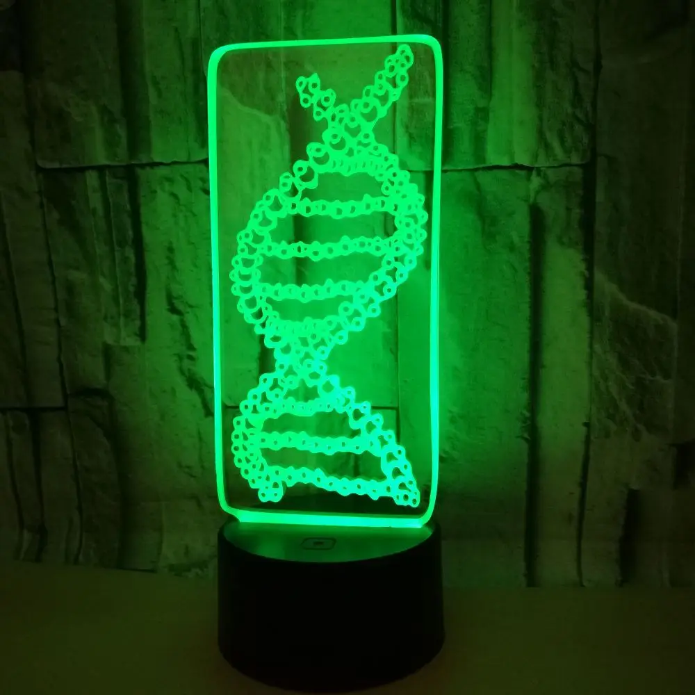 Dna 3d лампа семь красочных дистанционного управления Сенсорная Светодиодная настольная лампа Оригинальная продукция подарок 3d ночник настольная лампа для спальни