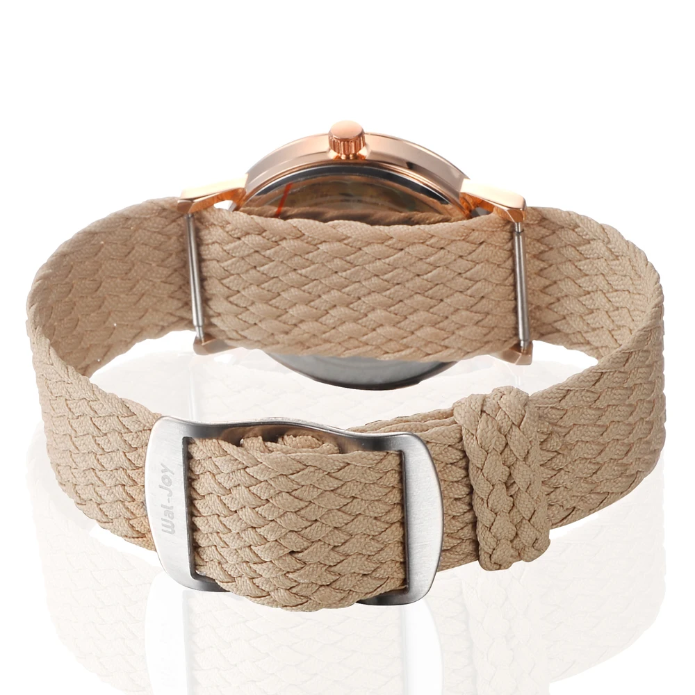 

Wal-Joy 2018 Women Watches Top Brand Casual Quartz Watch Lady Nylon Strap Waterproof Clock Calendar Wristwatch Female (WJ9007-1)