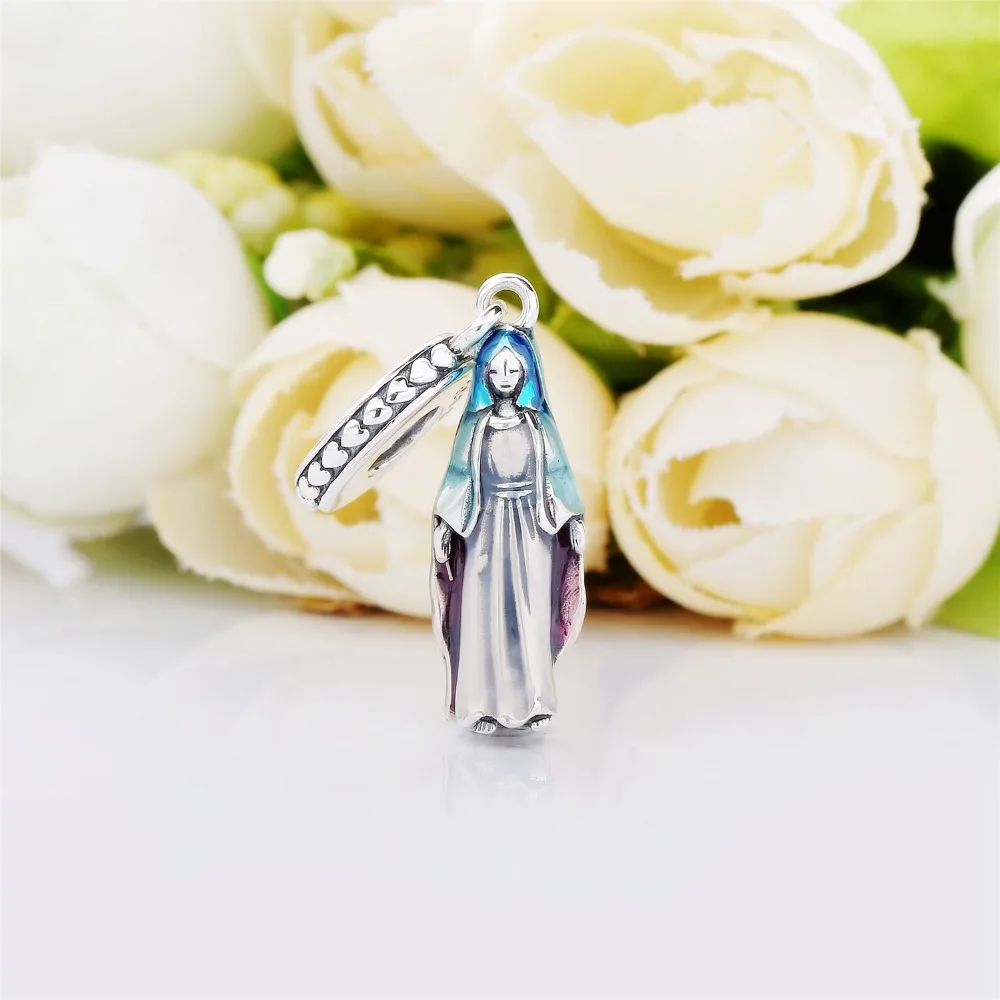 Lovecabin,, 925 пробы, серебро, Lucky Cristianismo,, королева, шарм, подвеска, ювелирное изделие, ожерелье и браслет