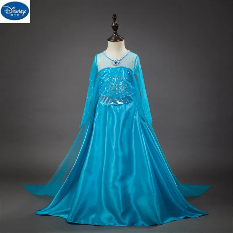 1 Детская кукла Дисней аксессуары юбка платье для девочек Frozen платье принцессы с длинными рукавами - Цвет: 1