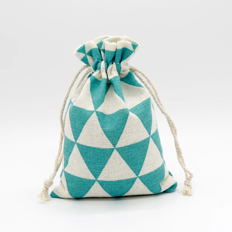 5Pcs/Lot Small Cotton Bags 10x14cm Party Favor Linen Drawstring Gift Bag Pouches Nice Charms Bracelet Jewelry Packaging | Украшения и