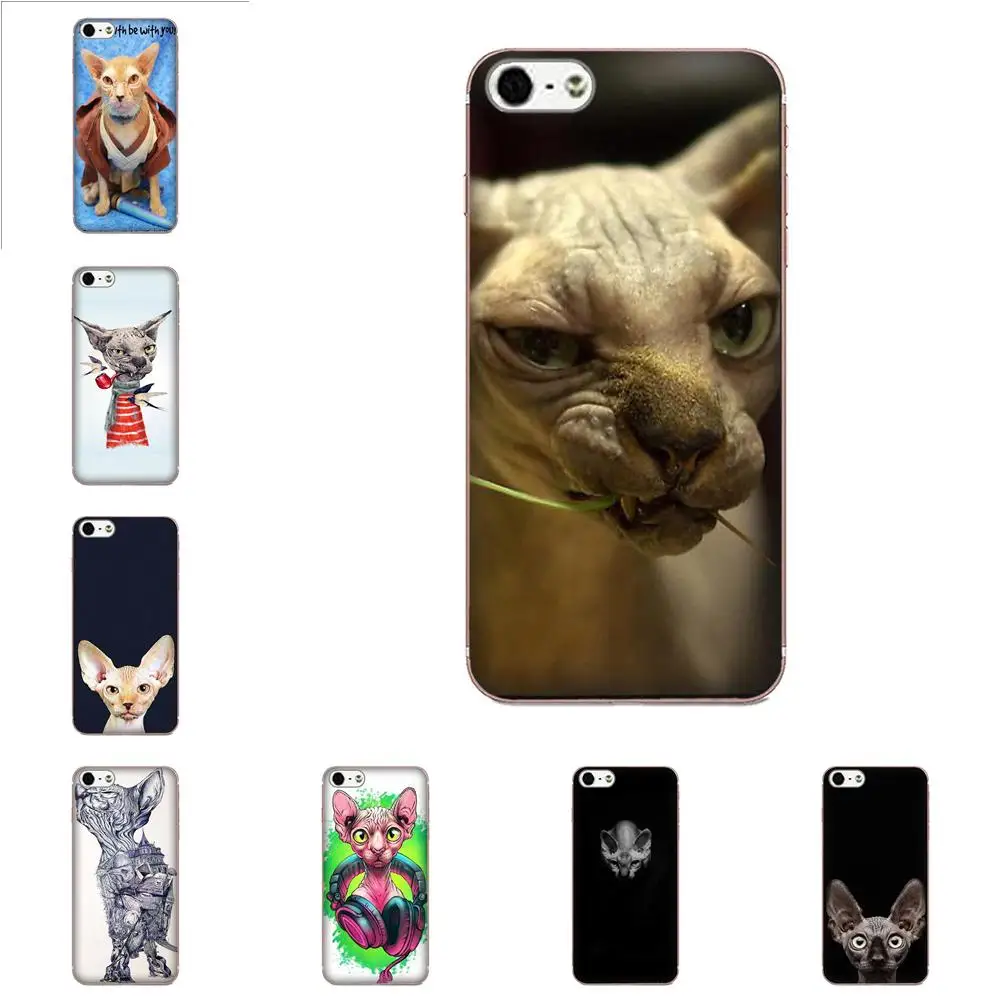 Мягкий чехол из ТПУ для Huawei P7 Honor 4C 5A 5C 5X 6 6C 6A 6X 7 7X 8 9 V8 V10 Y3II Y5II Y6II G8 Play Lite Sphynx Cat