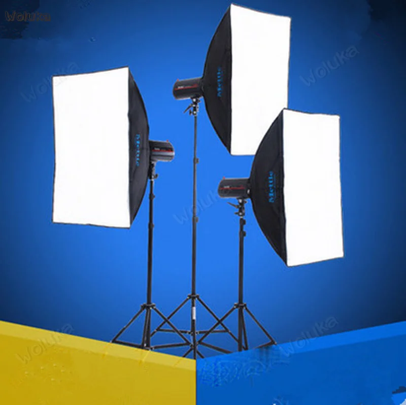 Studio Flash 250W Photography equipment Clothing portrait flexo box Photographic Lamp Set CD50 T07 | Электроника