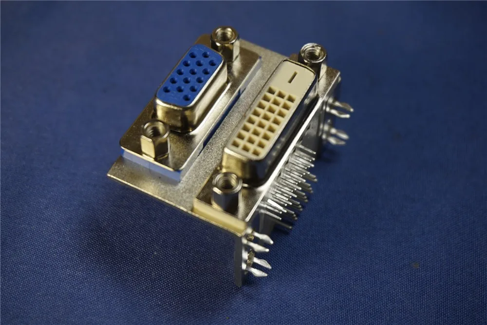 100 шт. двойной разъем DVI VGA 24 + 1 контакта P|Соединители| |