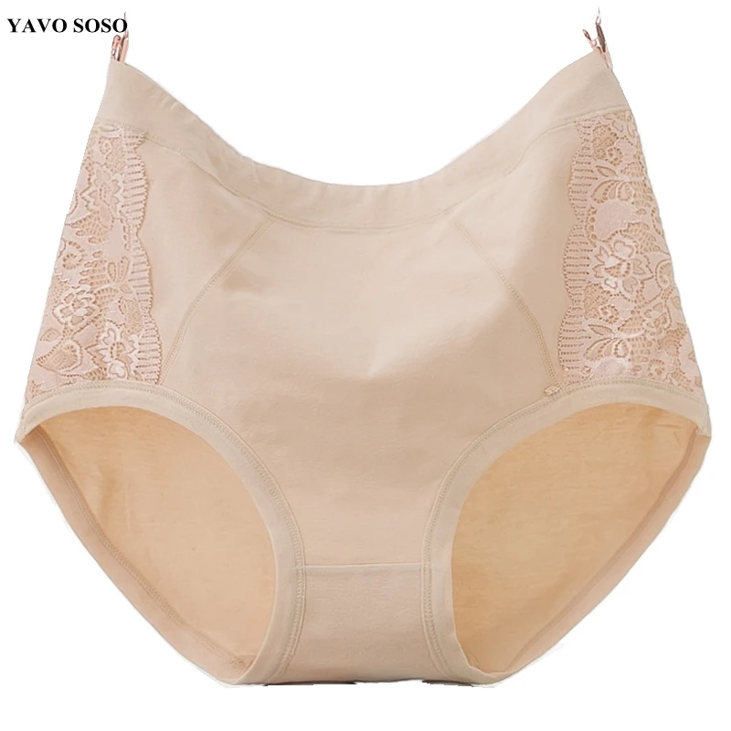 Женские кружевные трусы YAVO SOSO дышащие хлопковые большого размера 6XL 2 шт./лот|briefs