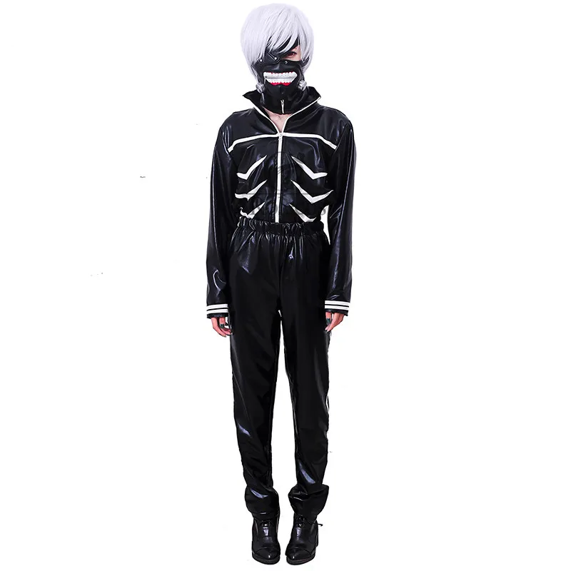 Rolecos японского аниме Токийский Гуль косплей костюм Kaneki Кен ролевые игры Хэллоуин костюм для женщин и мужчин(топ+ брюки
