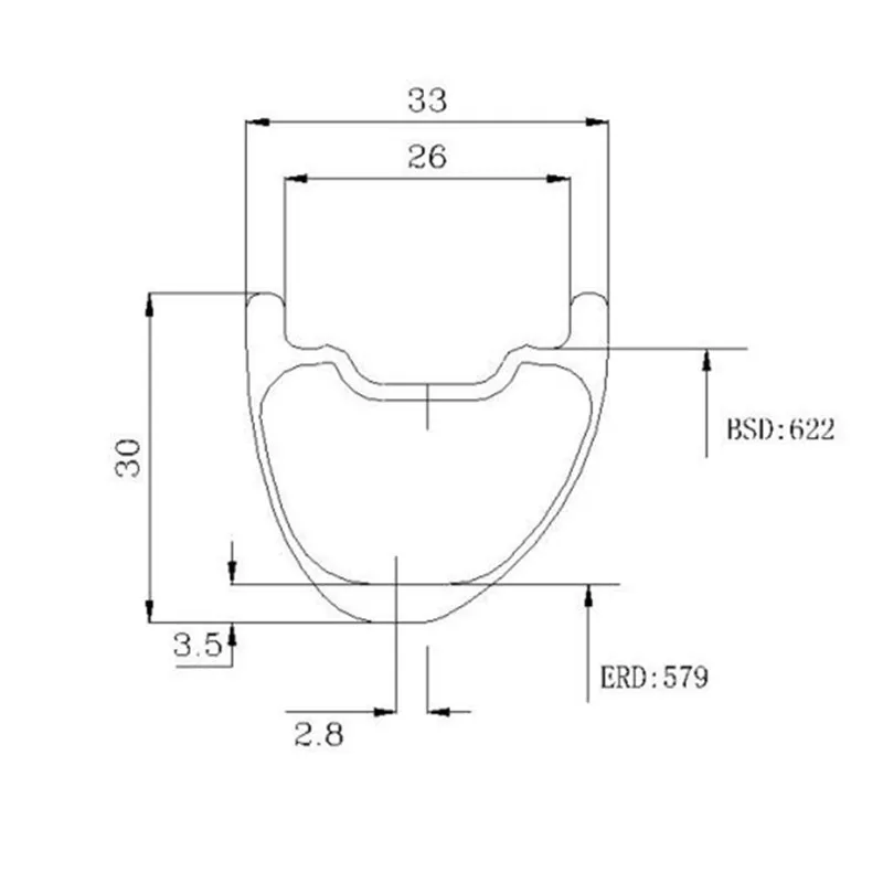 Дисковые велосипедные карбоновые колеса 29er для горного велосипеда AM 33x30 мм
