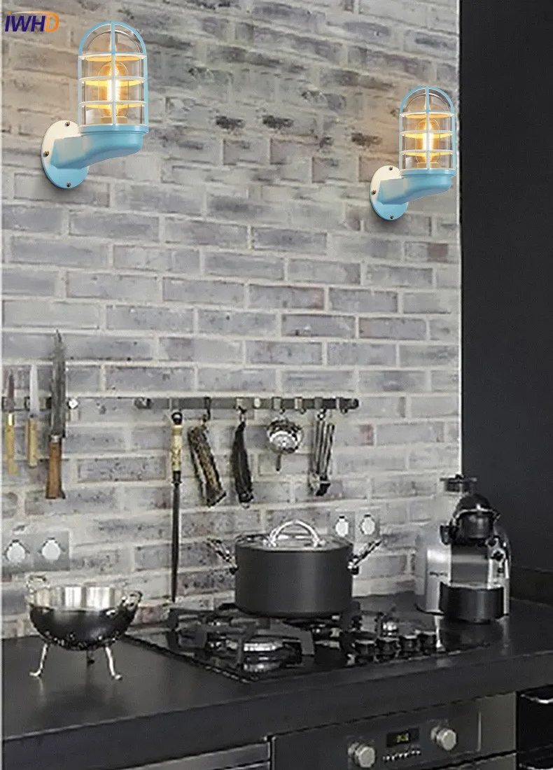 Wandlamp скандинавский светодиодный настенный светильник, наружный светильник, стеклянный абажур, наружный настенный светильник для двора, крыльца, освещение, Buiten Verlichting