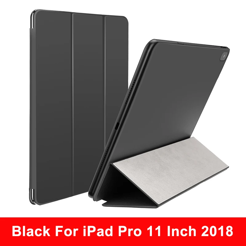 Чехол Baseus для iPad Pro,, 11 дюймов, магнитный, автоматический режим сна, пробуждение, умный защитный чехол из искусственной кожи, чехол для Apple iPad Pro 12,9 - Цвет: Black 11 Inch