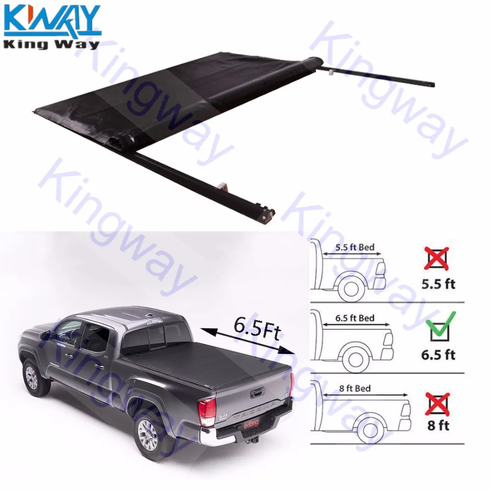 King Way-6.5Ft кровать 78 дюймов замок и булочка вверх шторка для 2004- Ford F-150