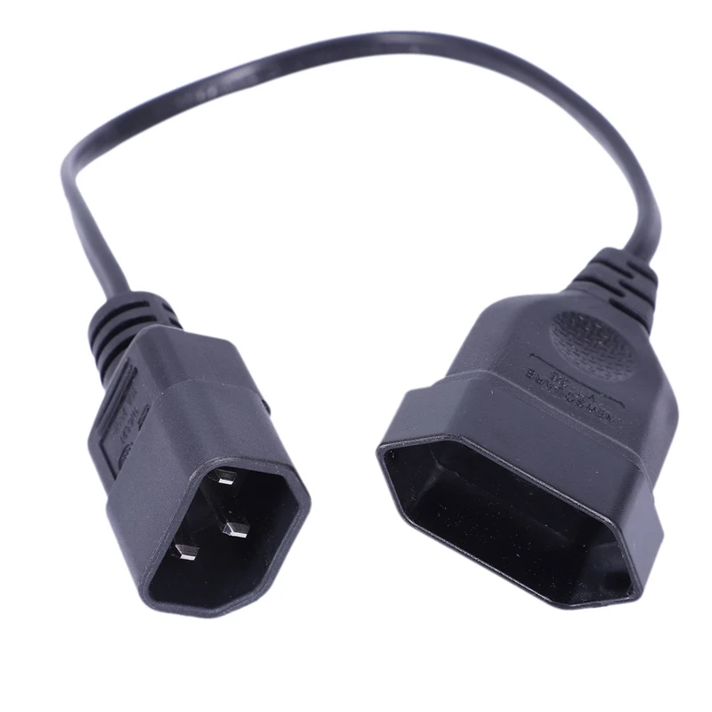 IEC 320 C14 в Европейский 2pin Женский Кабель питания для ИБП PDU устройства L 32CM черный| |