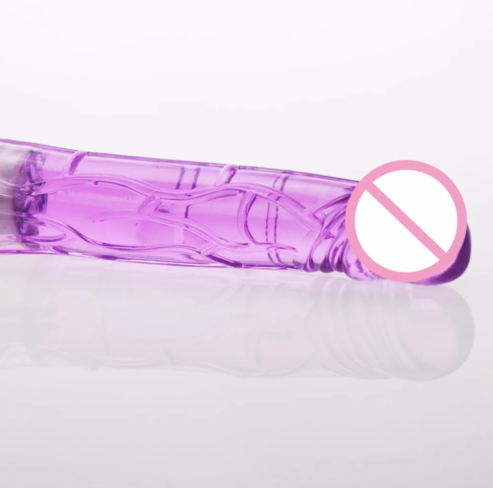 Фаллоимитатор Мощный вибратор пенис Желейная Анальная пробка секс игрушки точки