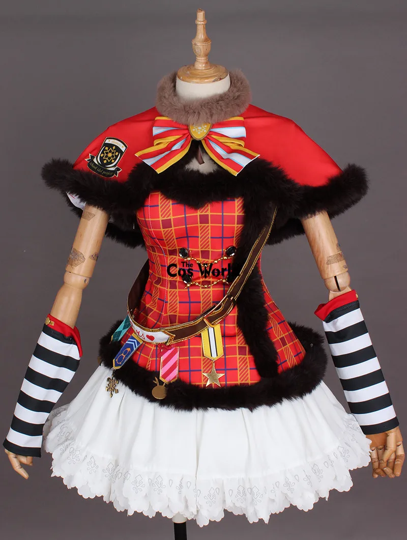 Love Live Sunshine Takami Chika Рождественская футболка для хора топ платье Униформа наряд