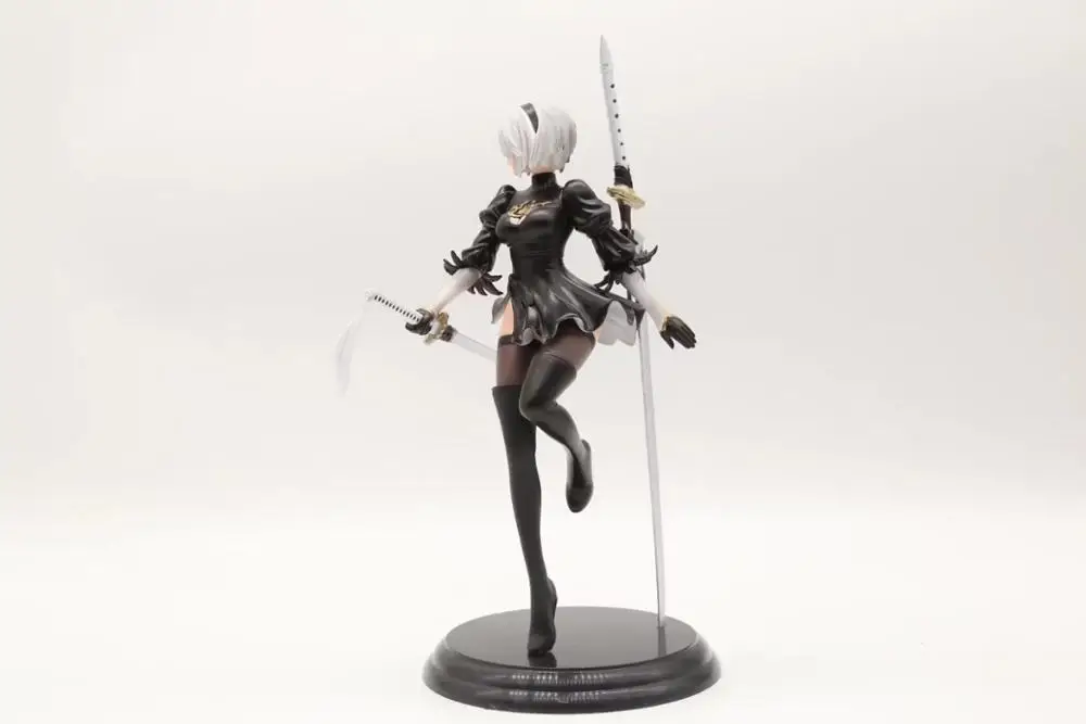 NO BOX Игра NieR Automata модели Йорга тип B 2B сексуальная игрушка фигурка модель куклы Рождественский подарок 25 см - Цвет: NO BOX
