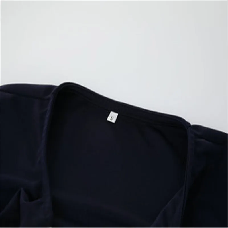 Осенне зимние новые женские Круглый воротник Пятиточечные рукава мозаика