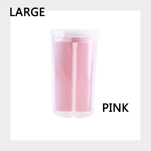 LARGE-PINK Пищевые для кухни запечатанные банки кухонные зерна контейнер для еды герметичные резервуары для хранения рис бобы отсеки пластиковые ящики для хранения - Цвет: LARGE-PINK