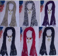 2018 Fashion Pendant necklace scarves womens scarves shawls novel scarves cotton pashmina scarvs 60 pcs free shipping