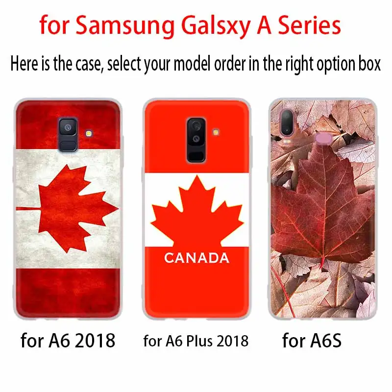 3D чехол с канадским флагом и кленовыми листьями для Samsung Galaxy A8 A6 Plus A9 A5 A3 A7 2018 2017 2016