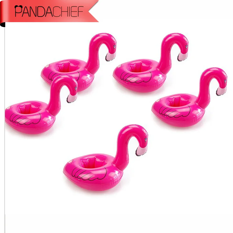 2017 Новинка 5 шт./лот Мини милый розовый Фламинго бассейн плавающая надувная банка